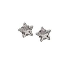 Clear CZ Star Post Earrings - Hypoallergenic - Safe Surgical Stainless Steel 