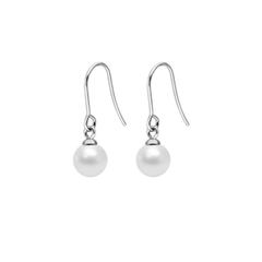 Pearl Dangle Earrings  - Hypoallergenic - Safe Surgical Stainless Steel 