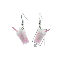Pink Mini Drink Earrings <br> Nickel & Lead Free <br> Hypoallergenic <br>
Safe For Sensitive Ears
