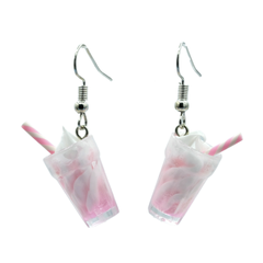 Pink Mini Drink Earrings <br> Nickel & Lead Free <br> Hypoallergenic <br>
Safe For Sensitive Ears
