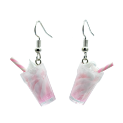 Pink Mini Drink Earrings <br> Nickel & Lead Free <br> Hypoallergenic <br>
Safe For Sensitive Ears
