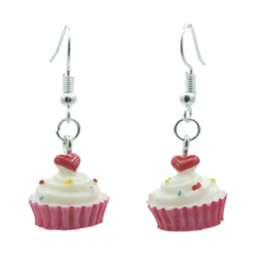 Cupcake Earrings <br> Nickel & Lead Free <br>
Hypoallergenic <br>
Safe For Sensitive Ears 