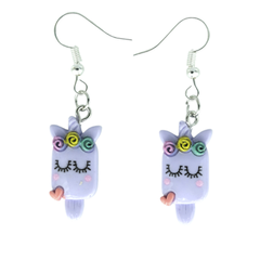 Unicorn Popsicle Earrings <br> Hypolallergenic <br> Nickel & Lead Free <br>
Safe For Sensitive Ears