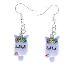 Unicorn Popsicle Earrings <br> Hypolallergenic <br> Nickel & Lead Free <br>
Safe For Sensitive Ears